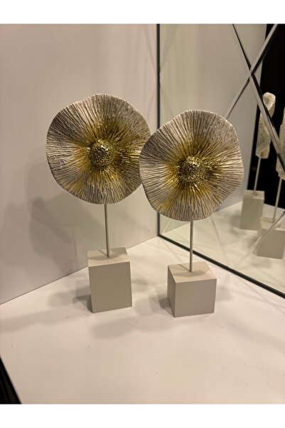 İnci line souvenırs Modern Çiçek Form Dekoratif Biblo Seti, Ağır ve Şık Salon...