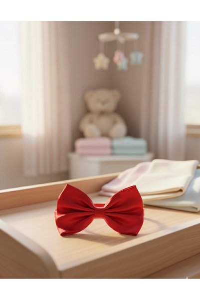 Çınar Aksesuar Maternity Crown - Mother's Crown with Red Satin Bow - Mevlid Special Design Hair Accessory