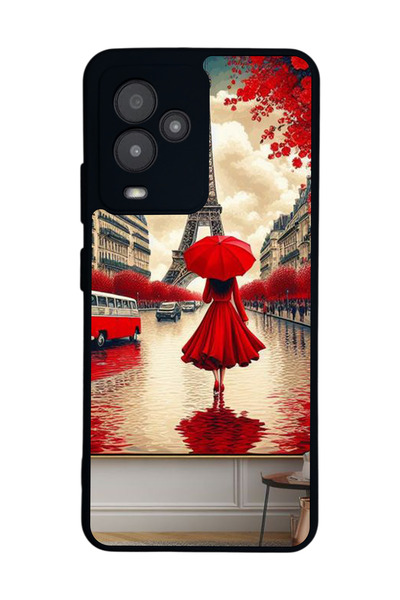 General Mobile متوافق مع GM 24 Pro مطبوع، أسود غير لامع، سيليكون ناعم، واقي، ...