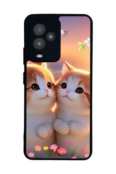 General Mobile متوافق مع GM 24 Pro مطبوع، أسود غير لامع، سيليكون ناعم، واقي، ...