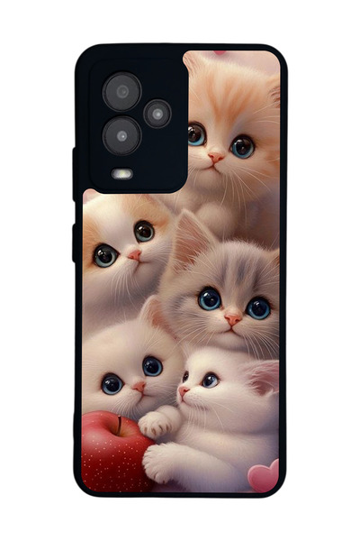 General Mobile متوافق مع GM 24 Pro مطبوع، أسود غير لامع، سيليكون ناعم، واقي، ...