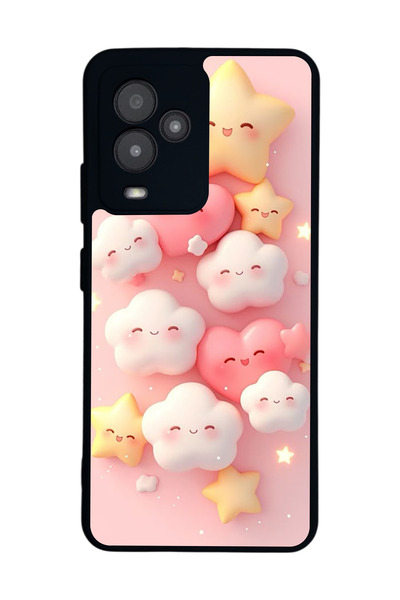 General Mobile متوافق مع GM 24 Pro مطبوع، أسود غير لامع، سيليكون ناعم، واقي، ...