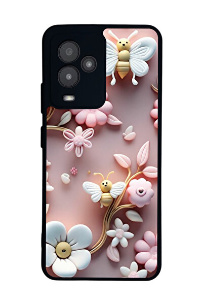 General Mobile متوافق مع GM 24 Pro مطبوع، أسود غير لامع، سيليكون ناعم، واقي، ...