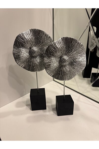 İnci line souvenırs Modern Çiçek Form Dekoratif Biblo Seti, Ağır ve Şık Salon...