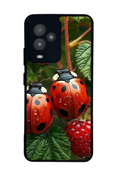 General Mobile متوافق مع GM 24 Pro مطبوع، أسود غير لامع، سيليكون ناعم، واقي، ...