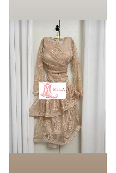 MİLA FASHİON Milanese dress Lace