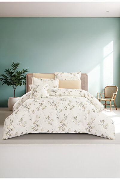 Melen مفارش ميلين | طقم لحاف قطن مقاس كوين بحشوة سميكة 8 قطع