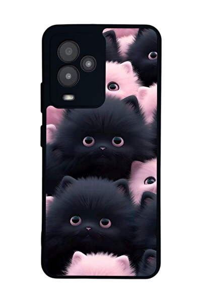 General Mobile متوافق مع GM 24 Pro مطبوع، أسود غير لامع، سيليكون ناعم، واقي، ...