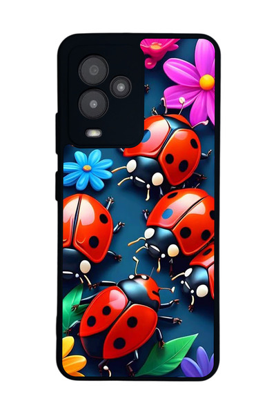 General Mobile متوافق مع GM 24 Pro مطبوع، أسود غير لامع، سيليكون ناعم، واقي، ...