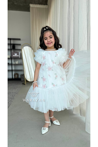 Warazan Elegant girls' dress for Eid and special occasions
