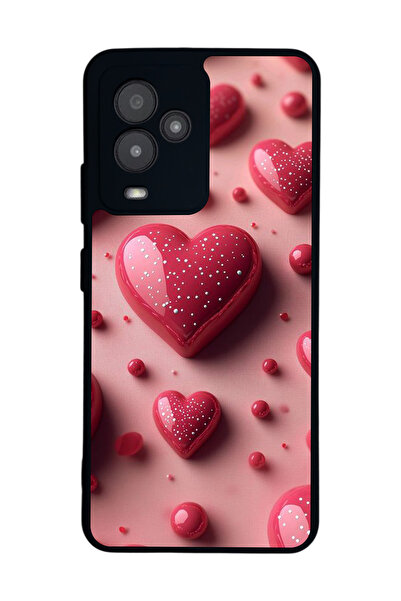 General Mobile متوافق مع GM 24 Pro مطبوع، أسود غير لامع، سيليكون ناعم، واقي، ...