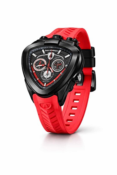 Lamboo A men's watch with a sporty design, featuring an unconventional geomet...