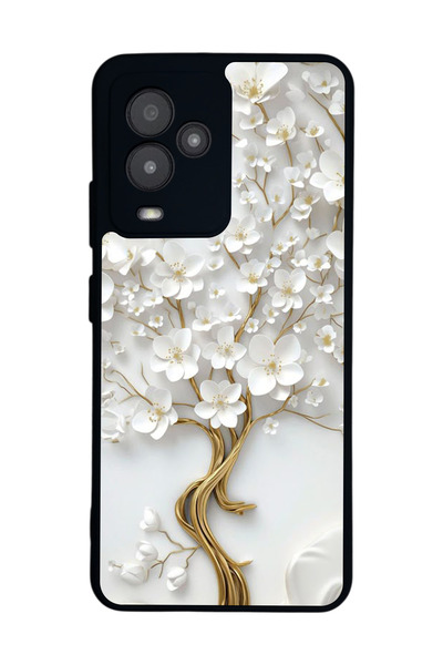 General Mobile متوافق مع GM 24 Pro مطبوع، أسود غير لامع، سيليكون ناعم، واقي، ...