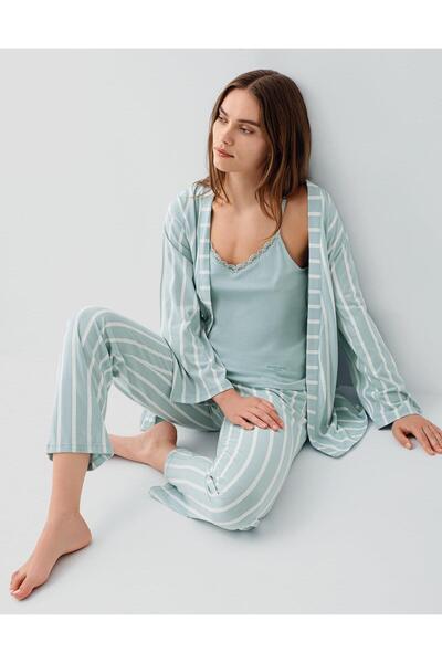 Pierre Cardin Women's 3-Piece Boxed Pajama Set – 50% Modal 50% Cotton, Camiso...