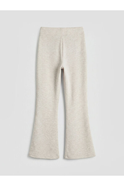 LC Waikiki Ecru High Collar Girls' Sweatshirt and Leggings