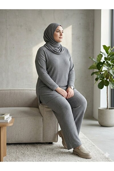 Sublime Butik Kadın Tunik Pantolon Battal ve Normal Beden Pijama Takımı Rahat...