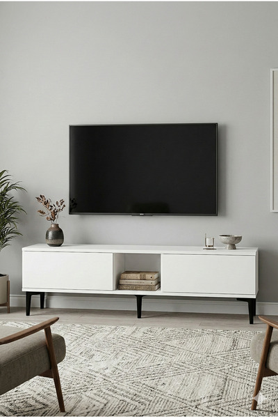 YUMEDİ DESİGN TSA1599B - DİDEMA TV STAND , TV SEHPASI 150CM BEYAZ