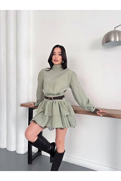 Ekim Store Φόρεμα με Ριγέ ή Ζώνη στρώσεις