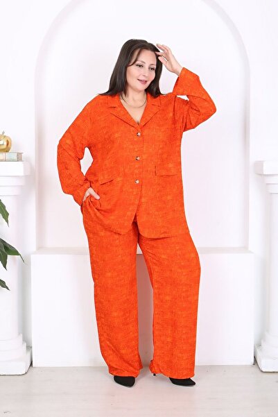 Truva XXL طقم سترة وبنطلون مقاس كبير منسوج فيسكوز، مقاسات تتراوح بين 46-56، ت...