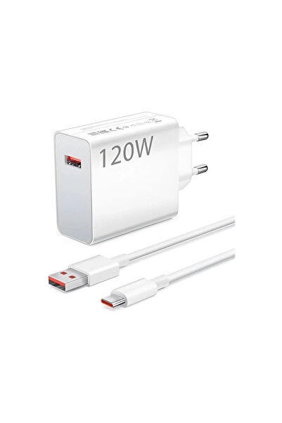 pukotech 120 Watt Şarj Aleti Adaptörü Kablo Set Fast Charger Türkiye Garantili