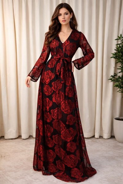 Kira Fashion Tulle dress with a floral lining