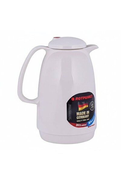 ROTPUNKT Rottbonket Metal Thermos of High Quality, White, 1 Litre Capacity