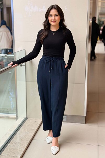 sentez giyim Sentez Nepal Beli Lastikli Pantolon