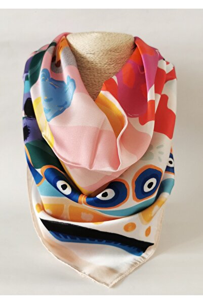 Halley Concept Pop carnival Patterned satin scarf