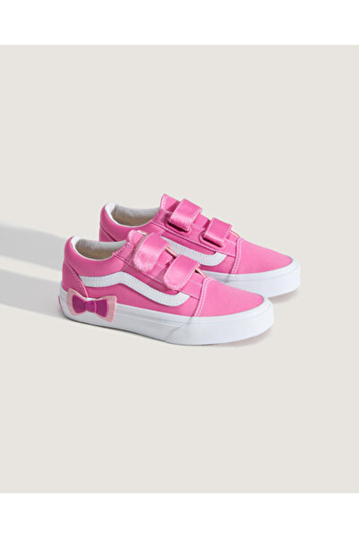 Vans Old Skool V Bow Kids Shoes Pink Vn000Edcfrq1