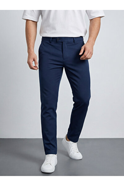 WAMOSSALAPLI Ανδρικό παντελόνι από ύφασμα ελαστικό Lycra μέχρι τον αστράγαλο