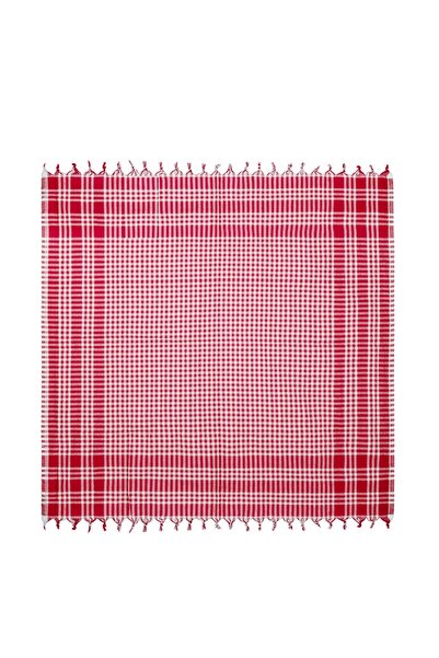 serelya Çok Amaçlı Sofra Bezi , Piknik Örtüsü & Masa Örtüsü Bağlamalı Pötikare Pamuklu & 170x170 cm
