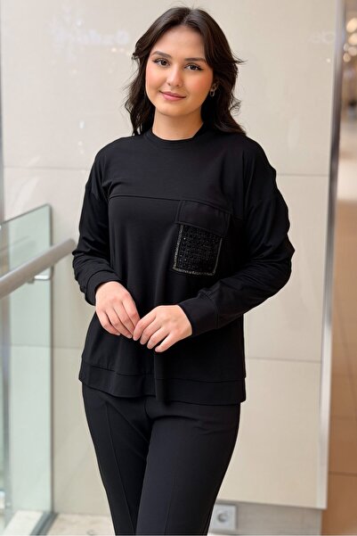 FUAT GÜRSEN Fuat Gürşen Cepi Pul Boncuk İşlemeli Tunik