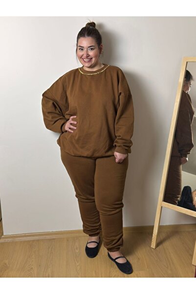 Store Büyük Beden Beli Lastikli Yakası Detaylı