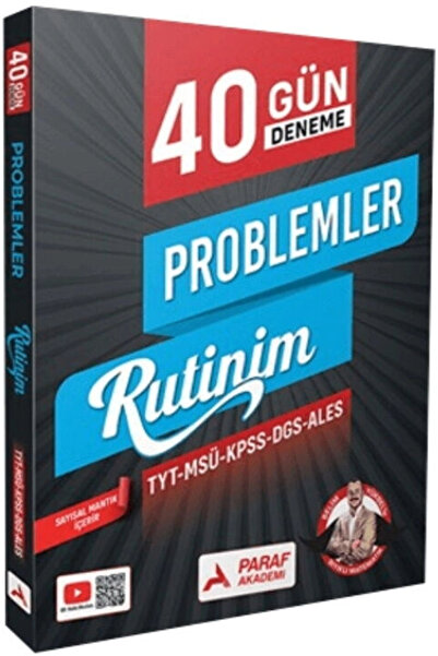 Paraf Akademi Paraf 40 Gün Deneme Problemler Rutinim Tyt Msü Kpss Dgs Ales