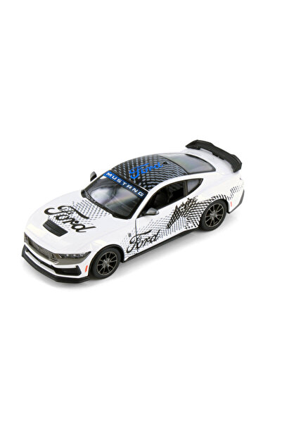 Kinsmart 1:36 Ölçek 2024 Ford Mustang Dark Horse Livery Edition Diecast Model...