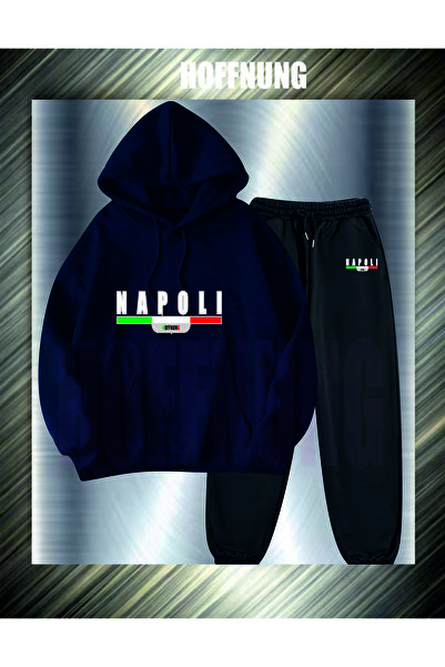 HOFFNUNG Unisex Casual Tracksuit Set Napoli Hoffning Outdoor Full Hoodie