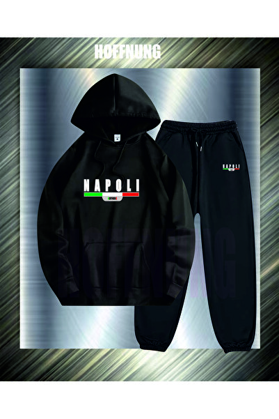 HOFFNUNG Unisex Casual Tracksuit Set Napoli Hoffning Outdoor Full Hoodie