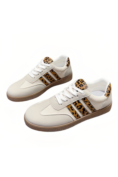 ETG حذاء رياضي نسائية كاجوال، أحذية مشي كلاسيكية منخفضة الرقبة برباط