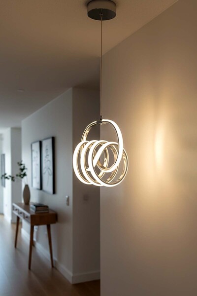 TERRA LIGHTING Minimal Sofya Power Led Avize, 3 Renk Yanabilen Lüks Led Avize...