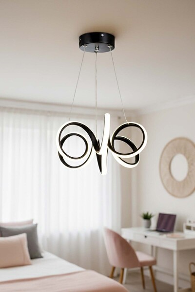 TERRA LIGHTING Minimal Lizbon Power Led Avize, 3 Renk Yanabilen Led Avize, Mu...