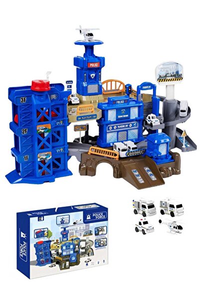 Ma Baby Car Ramp Track Set for Kids, Police Car Truck Toys, Race Tracks Educa...