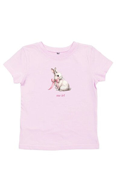 Gofeel Μπλουζάκι Harajuku Y2K Rabbit Figure με τύπωμα Pink Κοντό