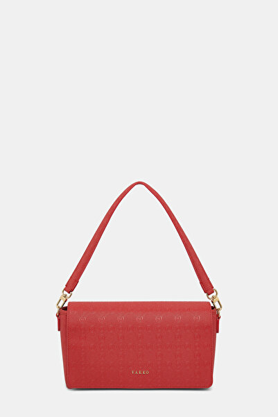 Vakko KIRMIZI MONOGRAM ÇANTA
