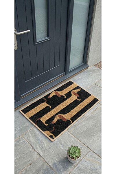 Atherz Long Sausage Dog Patterned Digital Print Pcs Non-Slip 70X45 Door Mat D...