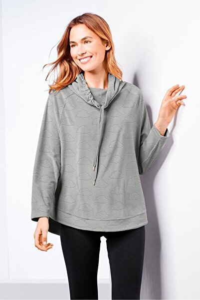 Tchibo Women Plain Long Sleeve Hoodie, Grey