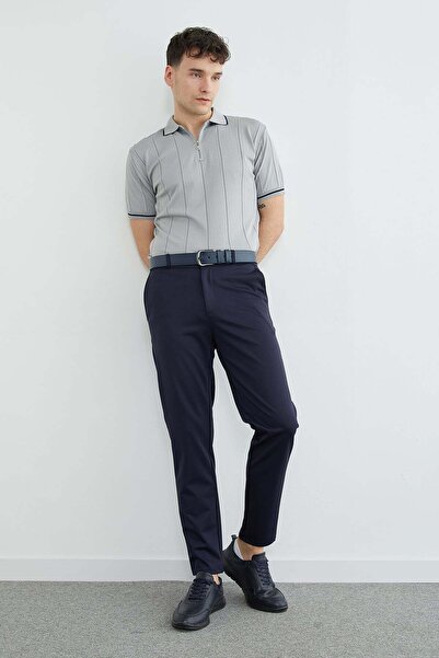 Fulla Moda Με κορδόνι στη μέση Υφασμάτινο Παντελόνι