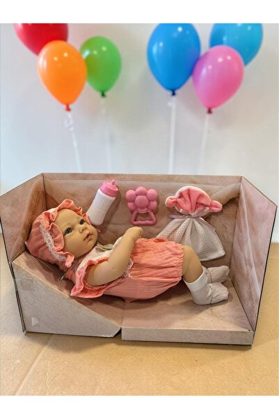 SAZE SH59998 40 CM TAM VİNİL BEBEK EMZİKLİ HAVLULU-ZRV