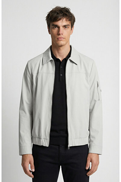 Network Taş Polo Yaka Fermuar Kapatmalı Mont