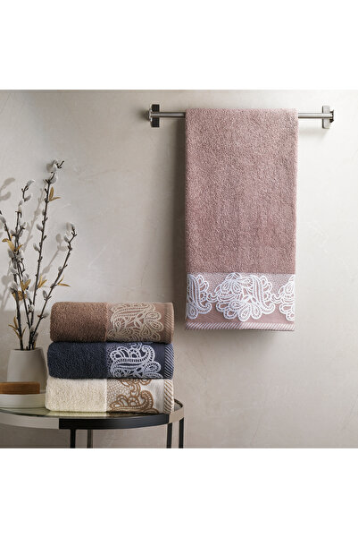 Schafer Home Lace Havlu 50x90 Cm 1 Parça-Mürdüm