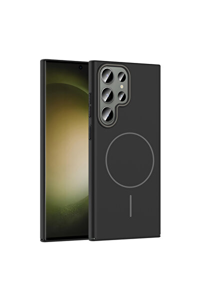 Paladyum Case غطاء روبى أسود نحيف وصلب متوافق مع هاتف سامسونج جالاكسي S24 ألت...